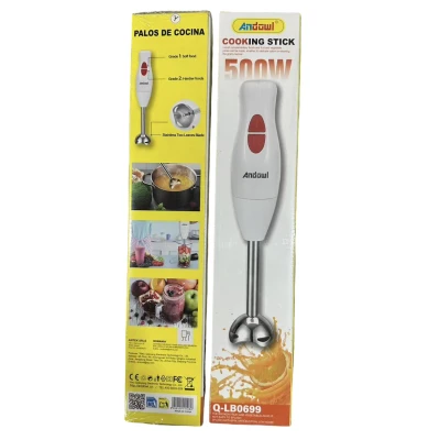 Blender de Mana Andowl Q LB0699 de 500W lama Inox cu Dubla Taiere 2 Viteze