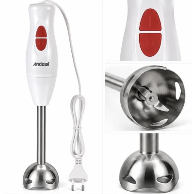 Blender de Mana Andowl Q LB0699 de 500W lama Inox cu Dubla Taiere 2 Viteze