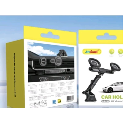 Suport Auto Magnetic pentru Telefon Andowl Q ZJ55 Rotire 360 Brat Reglabil Prindere Magnetic
