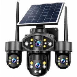 Camera de Supraveghere Solara TS4 8K de Exterior cu Panou Solar Conectare Wireless
