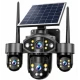 Camera de Supraveghere Solara TS4 8K de Exterior cu Panou Solar Conectare Wireless