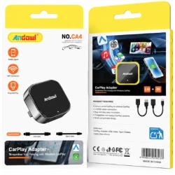 Adaptor Wireless CarPlay Andowl CA4 Conversie CarPlay cu Conectare 2.4G/5G USB