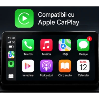 Adaptor Wireless CarPlay Andowl CA4 Conversie CarPlay cu Conectare 2.4G/5G USB