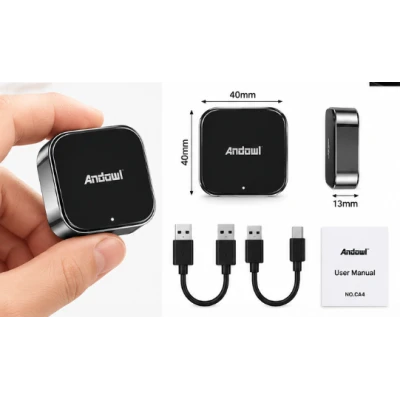 Adaptor Wireless CarPlay Andowl CA4 Conversie CarPlay cu Conectare 2.4G/5G USB
