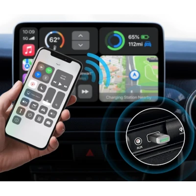 Adaptor Wireless CarPlay Andowl CA2 USB Conversie CarPlay