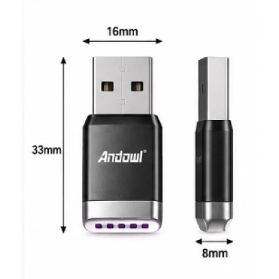 Adaptor Wireless CarPlay Andowl CA2 USB Conversie CarPlay