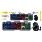 Kit Gaming Andowl OK300 2 in 1 Tastatura cu Mouse Iluminare RGB Design Mecanic