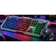 Kit Gaming Andowl OK300 2 in 1 Tastatura cu Mouse Iluminare RGB Design Mecanic