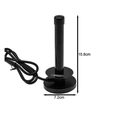 Antena TV digitala de interior 4K DVB T neagra Andowl Q A120