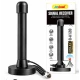 Antena TV digitala de interior 4K DVB T neagra Andowl Q A120