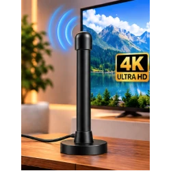 Antena TV digitala de interior 4K DVB T neagra Andowl Q A120
