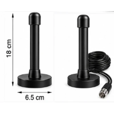 Antena TV digitala de interior 4K DVB T neagra Andowl Q A120