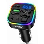 Modulator FM Auto Andowl Q C497 Bluetooth incarcare Rapida cabluri incluse LED colorat