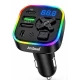 Modulator FM Auto Andowl Q C497 Bluetooth incarcare Rapida cabluri incluse LED colorat