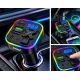Modulator FM Auto Andowl Q C497 Bluetooth incarcare Rapida cabluri incluse LED colorat