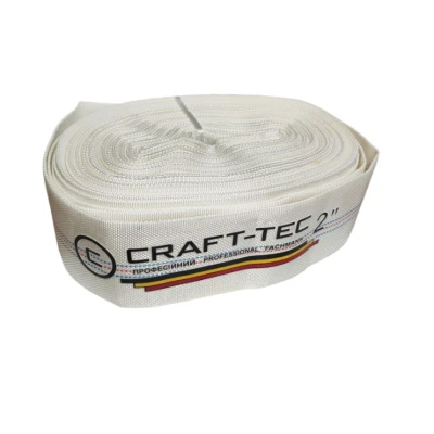 Furtun pompier 2" de 30M 8 BARI ALB fara cuple Aqua Craft MX1217