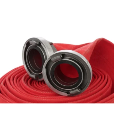 Furtun Pompier 2" de 20M 8 Bari Rosu cu Cuple Premium LIDER MX956