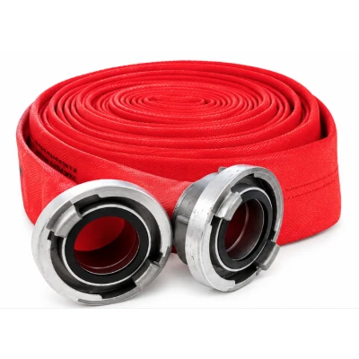 Furtun Pompier 2" de 20M 8 Bari Rosu cu Cuple Premium LIDER MX956
