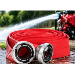 Furtun Pompier 2" de 20M 8 Bari Rosu cu Cuple Premium LIDER MX956
