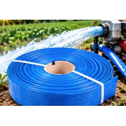 Furtun apa refulare Flat PVC 3" de 50 m albastru CRAFT TEC MX391