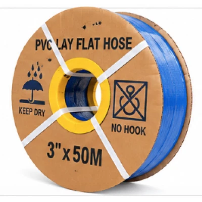 Furtun apa refulare Flat PVC 3" de 50 m albastru CRAFT TEC MX391