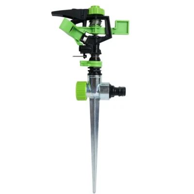 Aspersor PLASTIC cu suport metal cu 6 moduri dispersie prin bataie MX252
