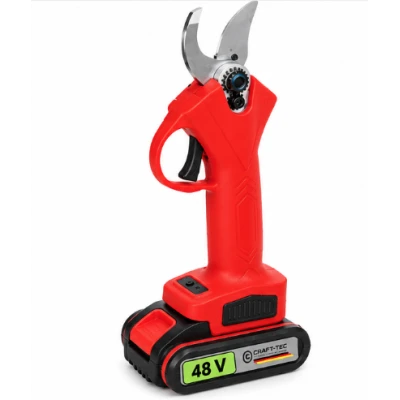 Foarfeca electrica de gradina 2 acumulatori 48V 5Ah lama SK5 diametru taiere 25mm Brushless Crafttec MX1220