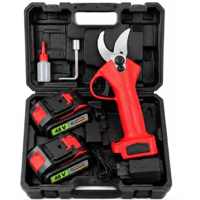 Foarfeca electrica de gradina 2 acumulatori 48V 5Ah lama SK5 diametru taiere 25mm Brushless Crafttec MX1220