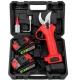 Foarfeca electrica de gradina 2 acumulatori 48V 5Ah lama SK5 diametru taiere 25mm Brushless Crafttec MX1220