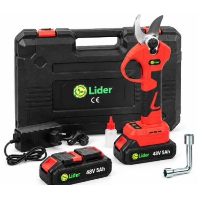 Foarfeca electrica gradina 2 acumulatori 48V 5Ah lama SK5 diametru taiere 40mm Brushless MX808