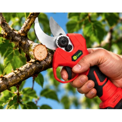 Foarfeca electrica gradina 2 acumulatori 48V 5Ah lama SK5 diametru taiere 40mm Brushless MX808
