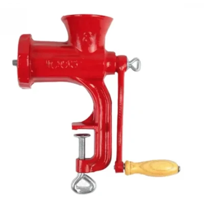 Masina carne manuala nr 8 din FONTA culoare rosie 2 KG model MX1101