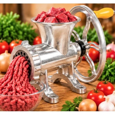 Masina tocat carne manuala nr 22 aluminiu 2250g Lider Premium MX971