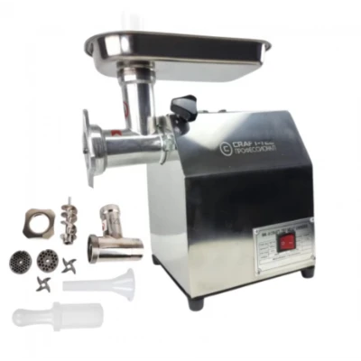 Masina de tocat carne profesionala CraftTec MK8 2500W 100 Kg/h inox accesorii incluse MX709