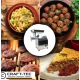 Masina de tocat carne profesionala CraftTec MK8 2500W 100 Kg/h inox accesorii incluse MX709