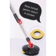 UB Set Mop Rotativ Cuva din Inox 4 Rezerve Diferite + Perie Rosturi Covoare Incluse