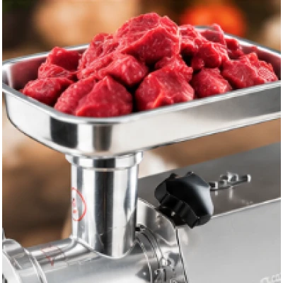 Masina de tocat carne profesionala CraftTec MK8 2500W 100 Kg/h inox accesorii incluse MX709