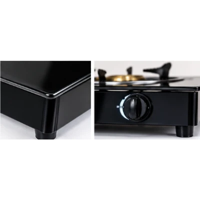 Plita gatit / aragaz din STICLA cu 3 arzatoare 3081 Crafttec MX136