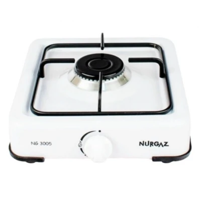 Plita gatit / aragaz portabil emailat cu 1 arzator Nurgaz ALB MX1520