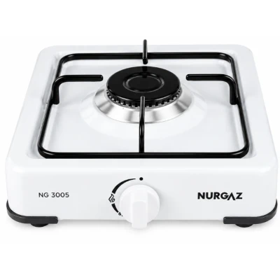 Plita gatit / aragaz portabil emailat cu 1 arzator Nurgaz ALB MX1520