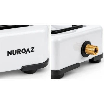 Plita gatit / aragaz portabil emailat cu 1 arzator Nurgaz ALB MX1520