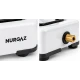 Plita gatit / aragaz portabil emailat cu 1 arzator Nurgaz ALB MX1520
