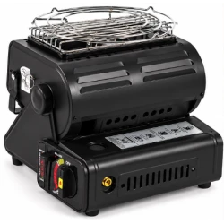 Aragaz portabi/Incalzitor camping 2 in 1 de 1.3kw Happy Home MX1115