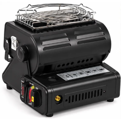 Aragaz portabi/Incalzitor camping 2 in 1 de 1.3kw Happy Home MX1115