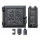 Set Usi pentru Soba Negre din Fonta Usa mare si cenusar MX1927