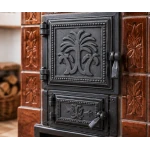 Set Usi pentru Soba Negre din Fonta Usa mare si cenusar MX1927