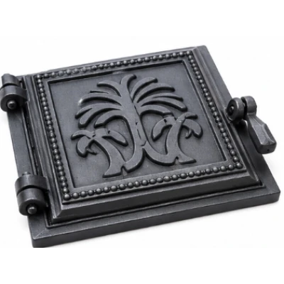 Set Usi pentru Soba Negre din Fonta Usa mare si cenusar MX1927
