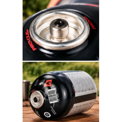 Rezerva gaz 500g cu FILET pentru arzator camping NEAGRA MX1584