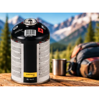 Rezerva gaz 500g cu FILET pentru arzator camping NEAGRA MX1584