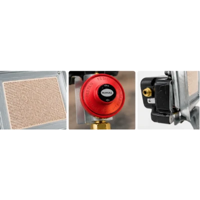 Incalzitor Nurgaz Arzator Ceramic putere 1500W soba mica MX1449